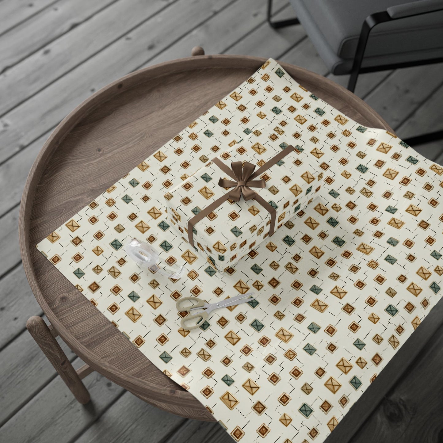Vintage Postal System Wrapping Paper