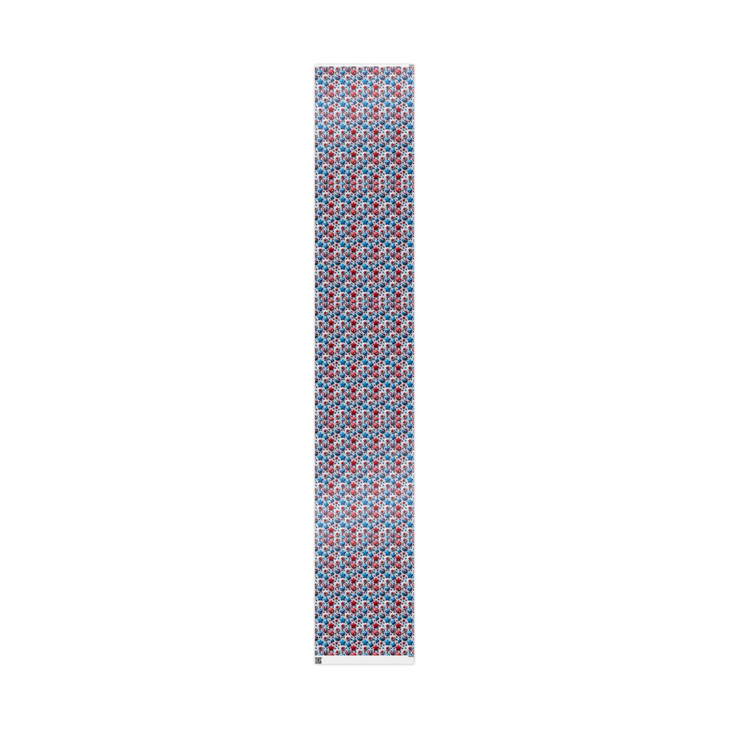 Patriotic Wrapping Paper - Red, White & Blue Stars Design