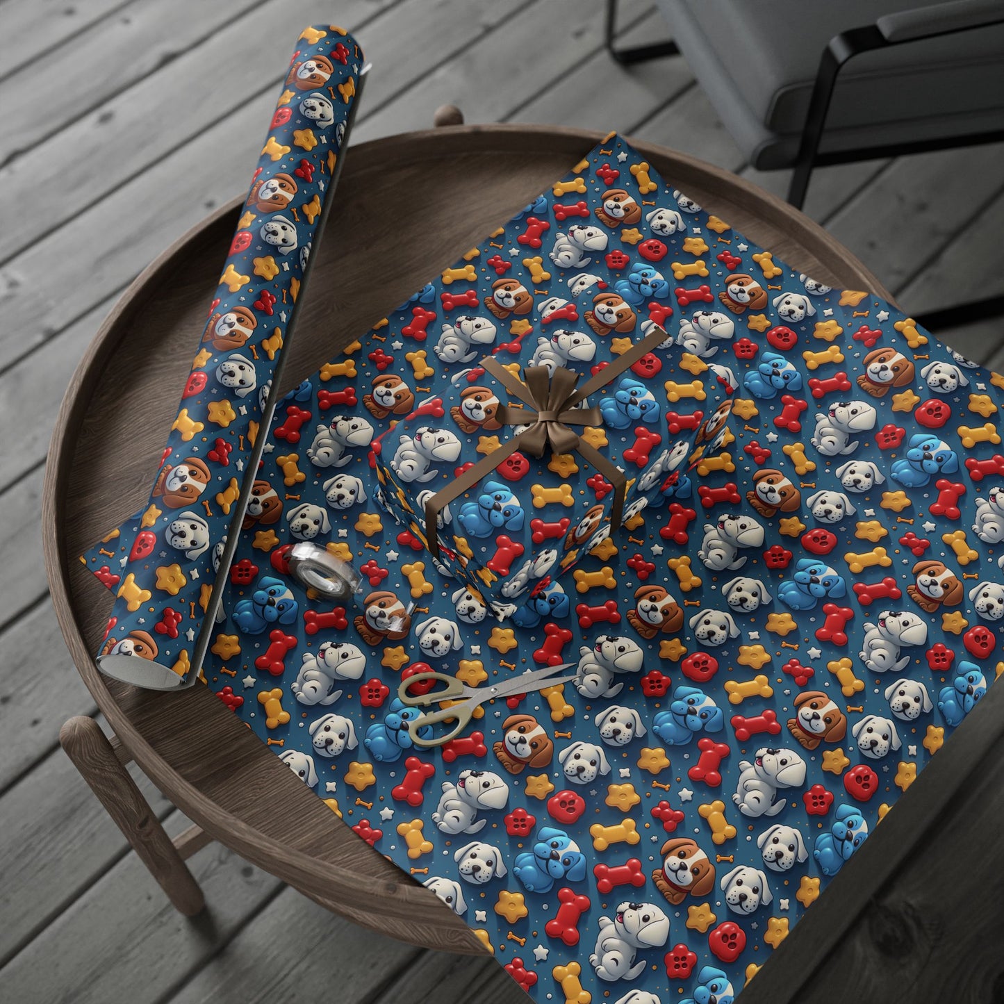 Dogs & Toys Wrapping Paper