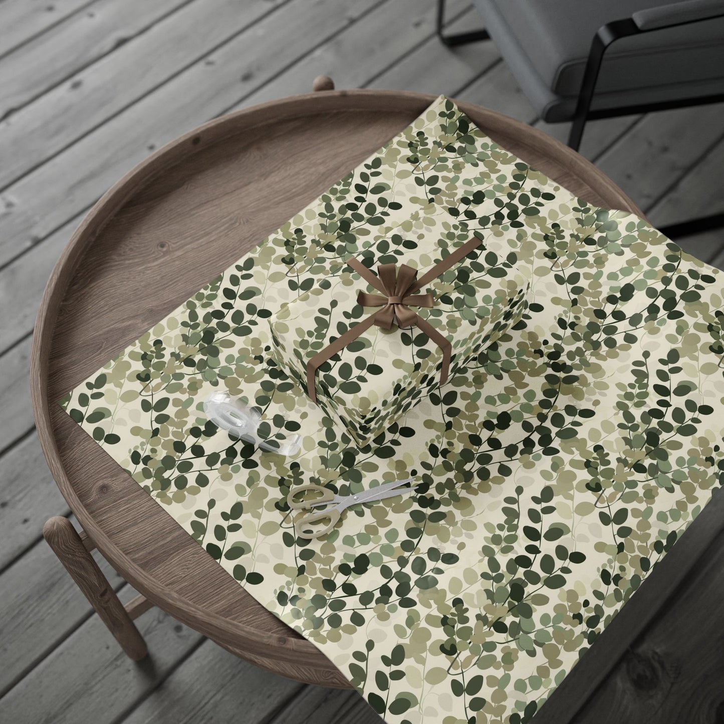 All-Season Botanical Wrapping Paper — Botanical Pattern
