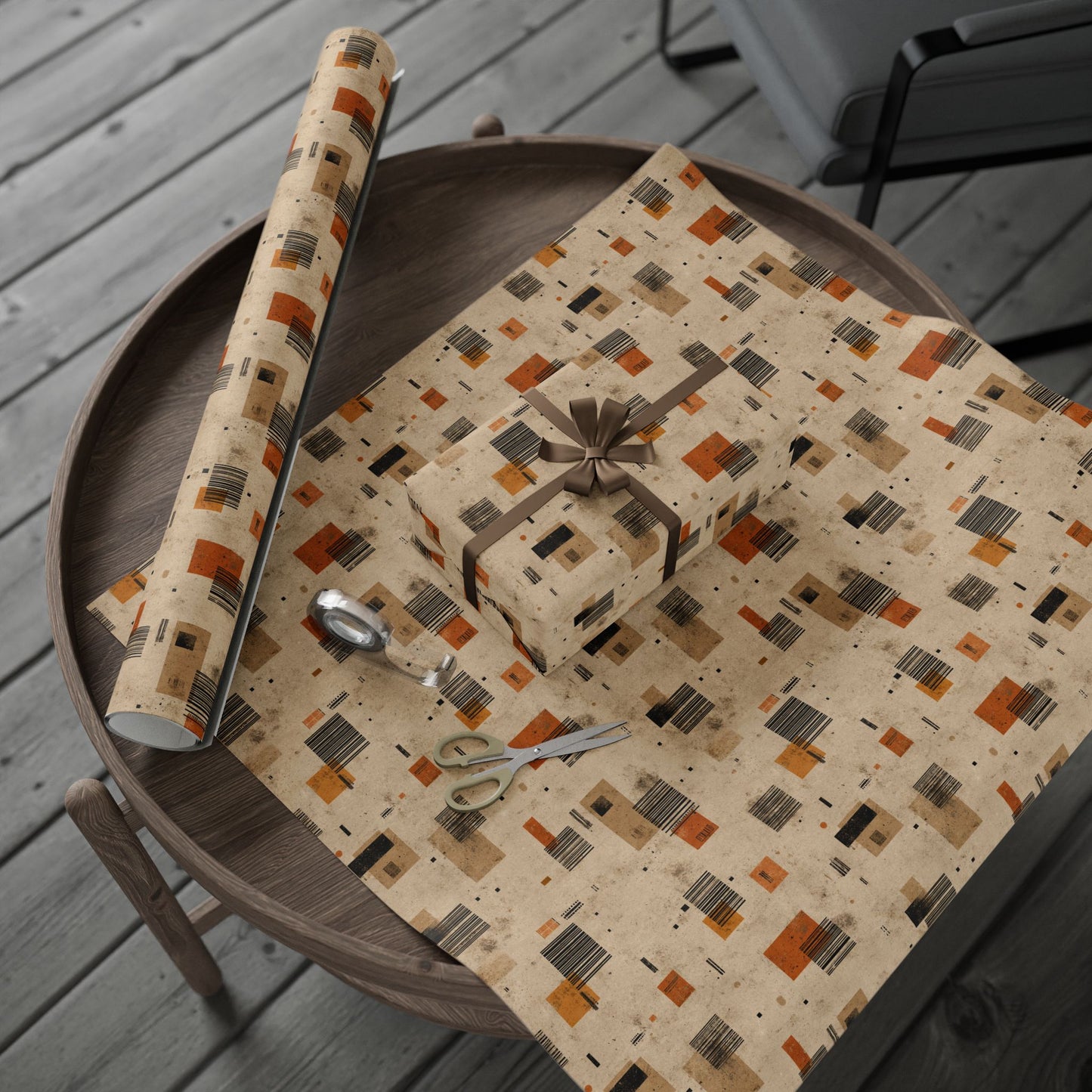 Warehouse & Industrial Pattern Wrapping Paper — Bay No. 003