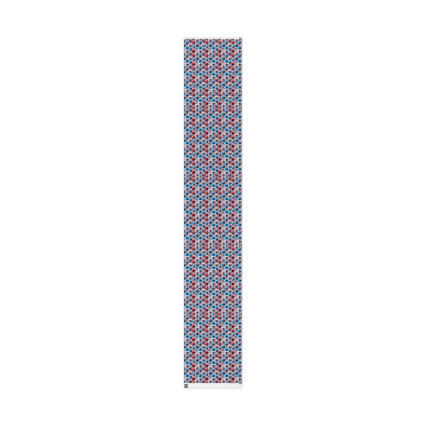 Patriotic Wrapping Paper - Red, White & Blue Stars Design