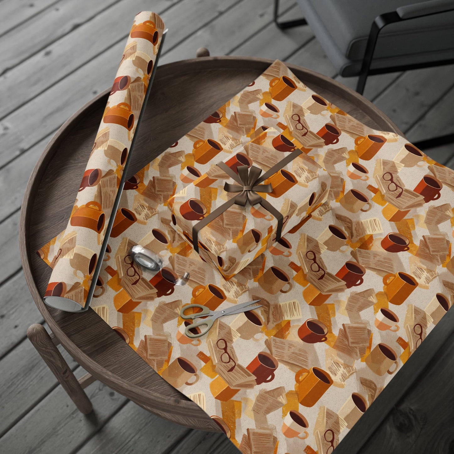 Newspaper Typography Pattern Wrapping Paper — Edition No. 004