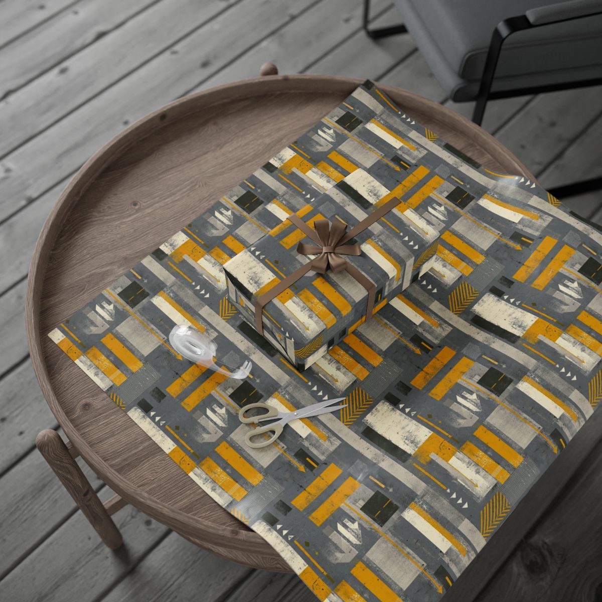 Airport & Runway Pattern Wrapping Paper — Directional No. 001