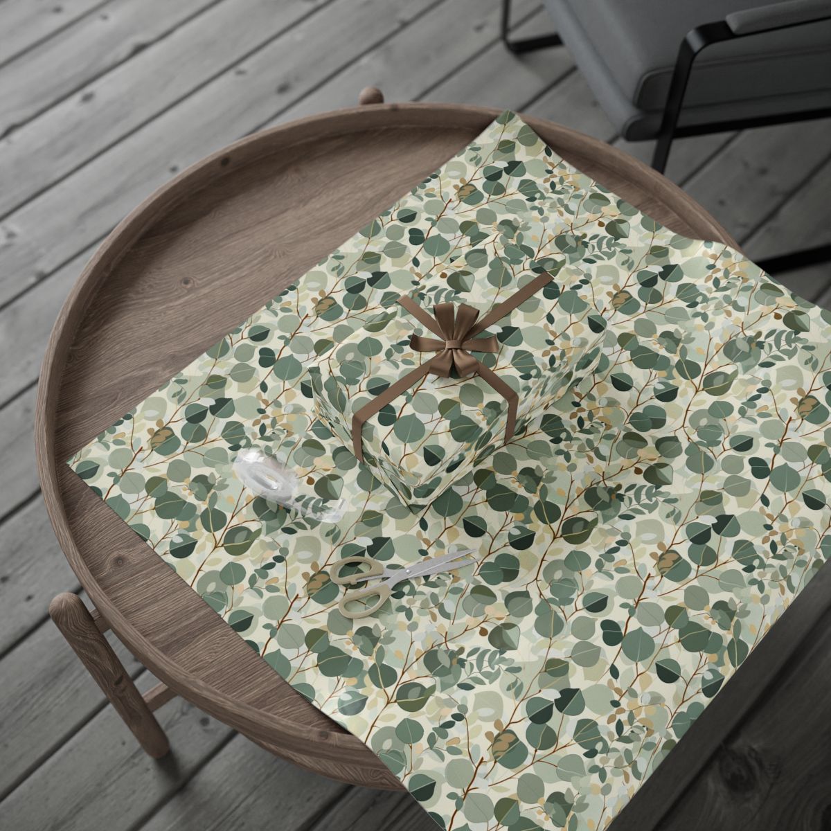 All-Season Botanical Wrapping Paper — Botanical Pattern