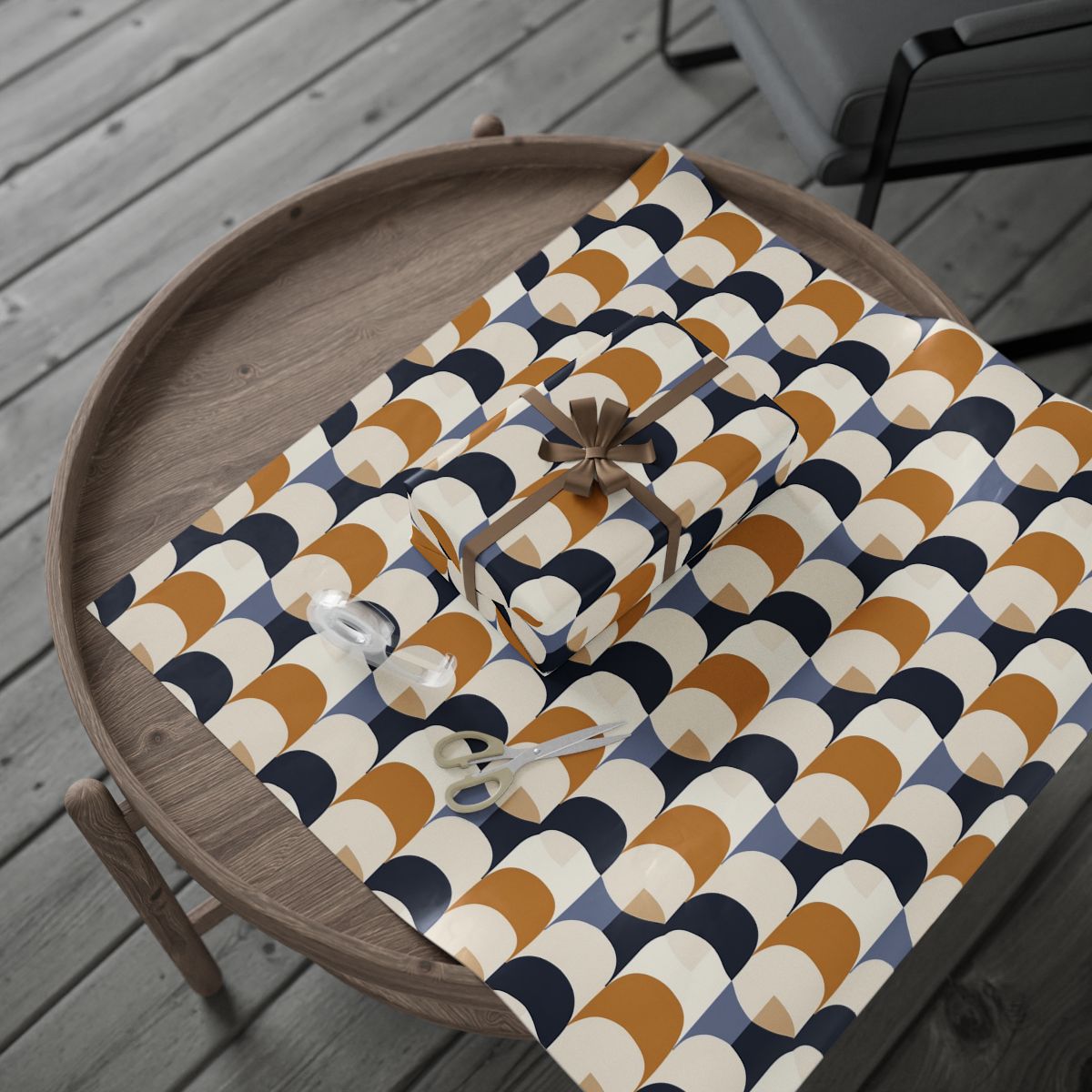 All-Season Geometric Wrapping Paper — Geometric Pattern