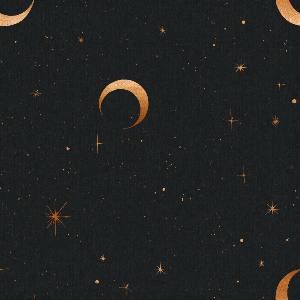 Celestial seamless wrapping paper pattern