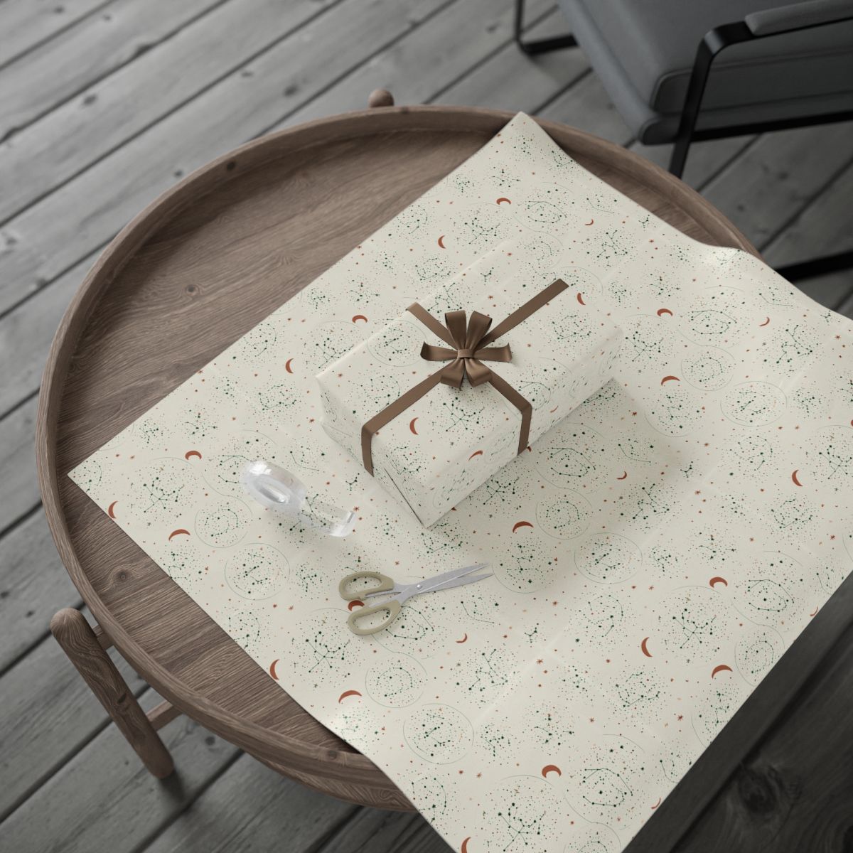 Constellation Map Wrapping Paper | Star Map & Celestial Pattern | All-Season Gift Wrap