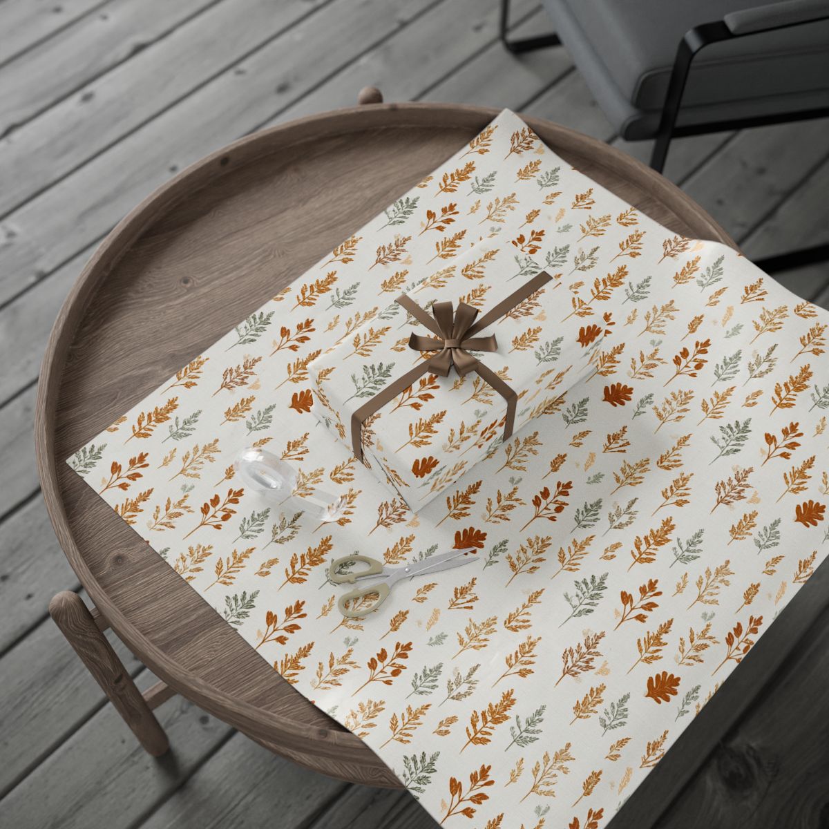 Fall Botanical Wrapping Paper — Autumn Study No. 003