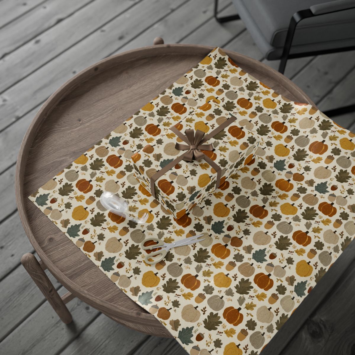 Fall Botanical Wrapping Paper — Botanical Pattern