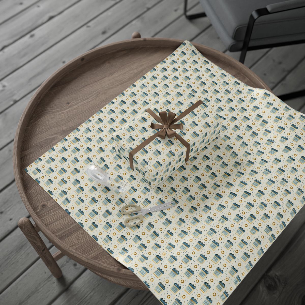 Vintage Analog Calendar Wrapping Paper