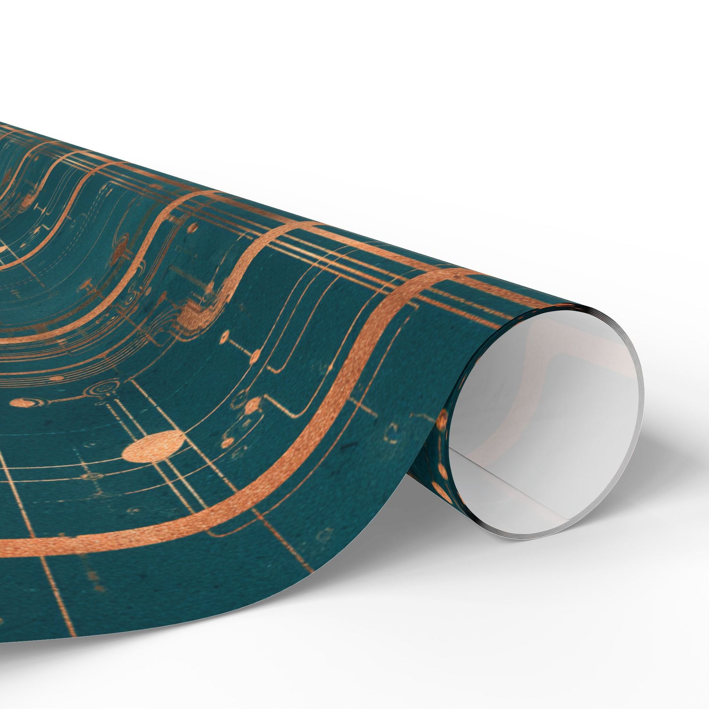 Circuit Board Pattern Wrapping Paper — Trace No. 003
