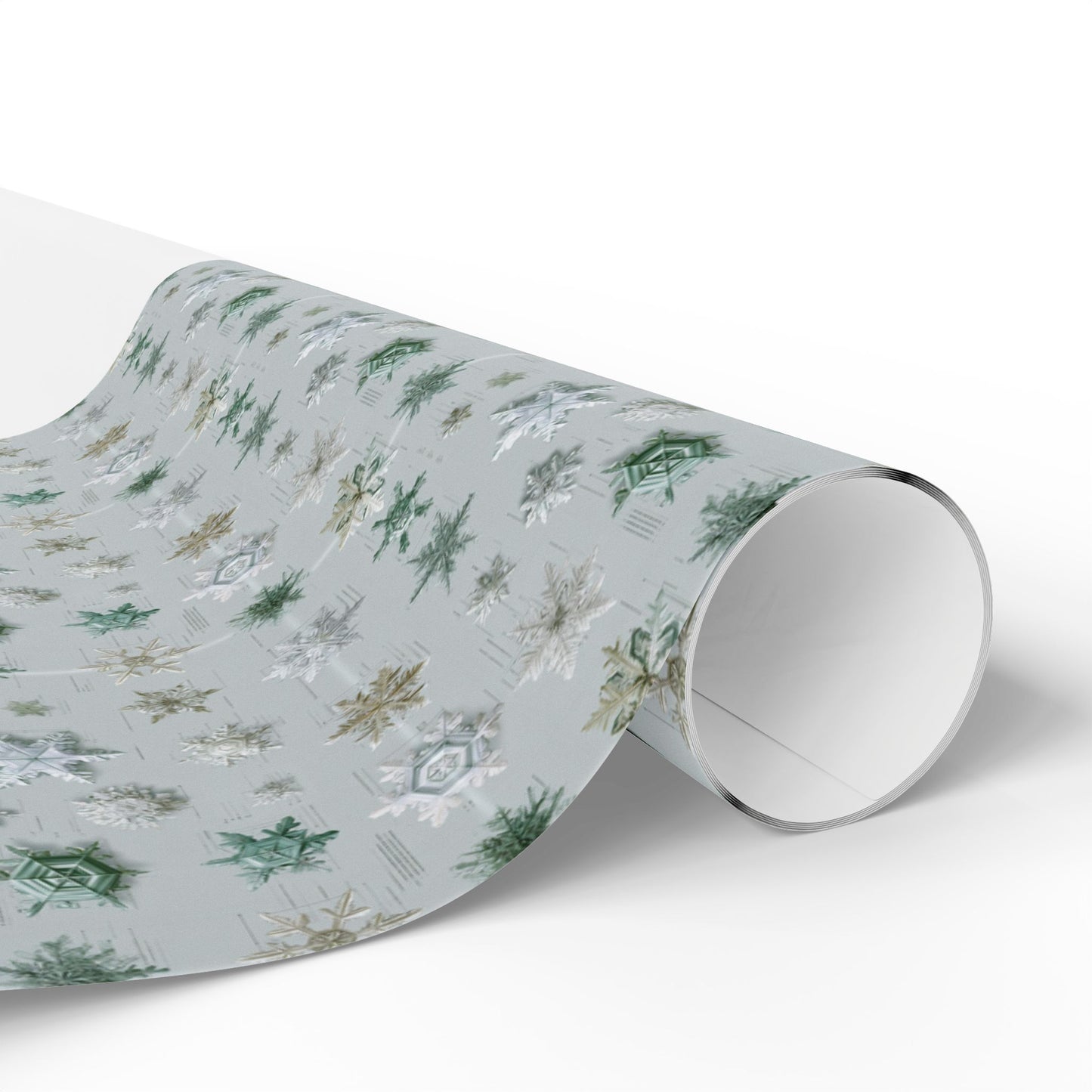 Snowflake Taxonomy Wrapping Paper | Scientific Snowflake Pattern | Winter Gift Wrap