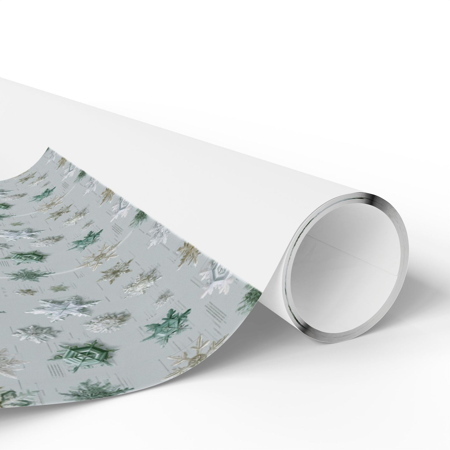Snowflake Taxonomy Wrapping Paper | Scientific Snowflake Pattern | Winter Gift Wrap