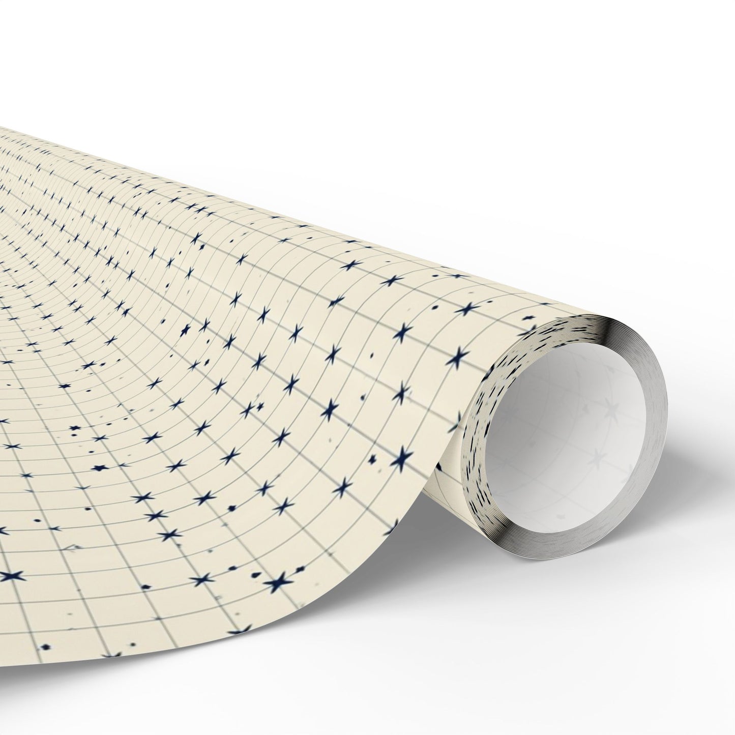 Minimalist Star Grid Wrapping Paper
