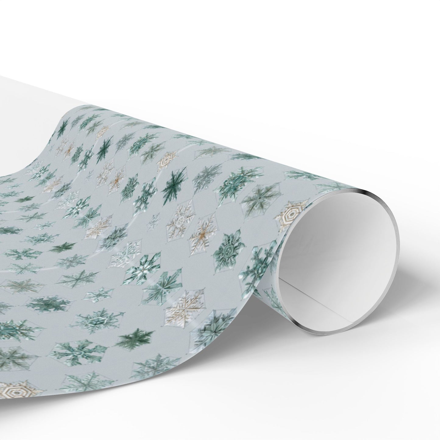 Snowflake Taxonomy Wrapping Paper | Scientific Snowflake Pattern | Winter Gift Wrap