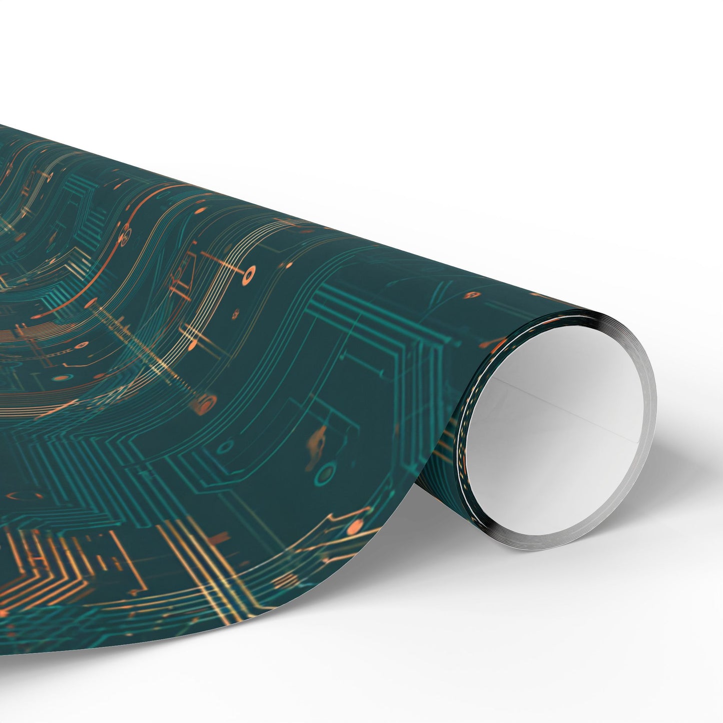 Circuit Board Pattern Wrapping Paper — Trace No. 002