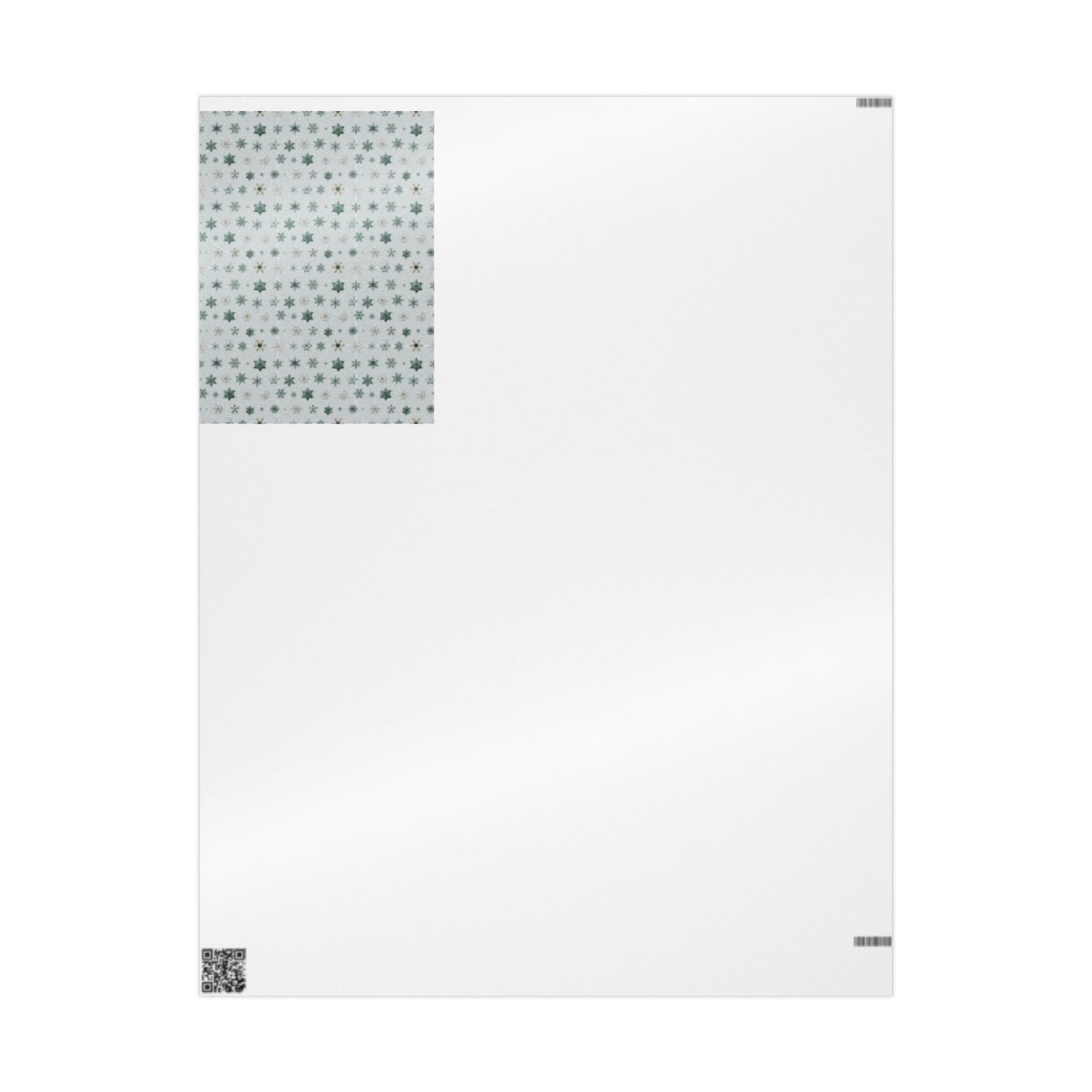 Snowflake Taxonomy Wrapping Paper | Scientific Snowflake Pattern | Winter Gift Wrap