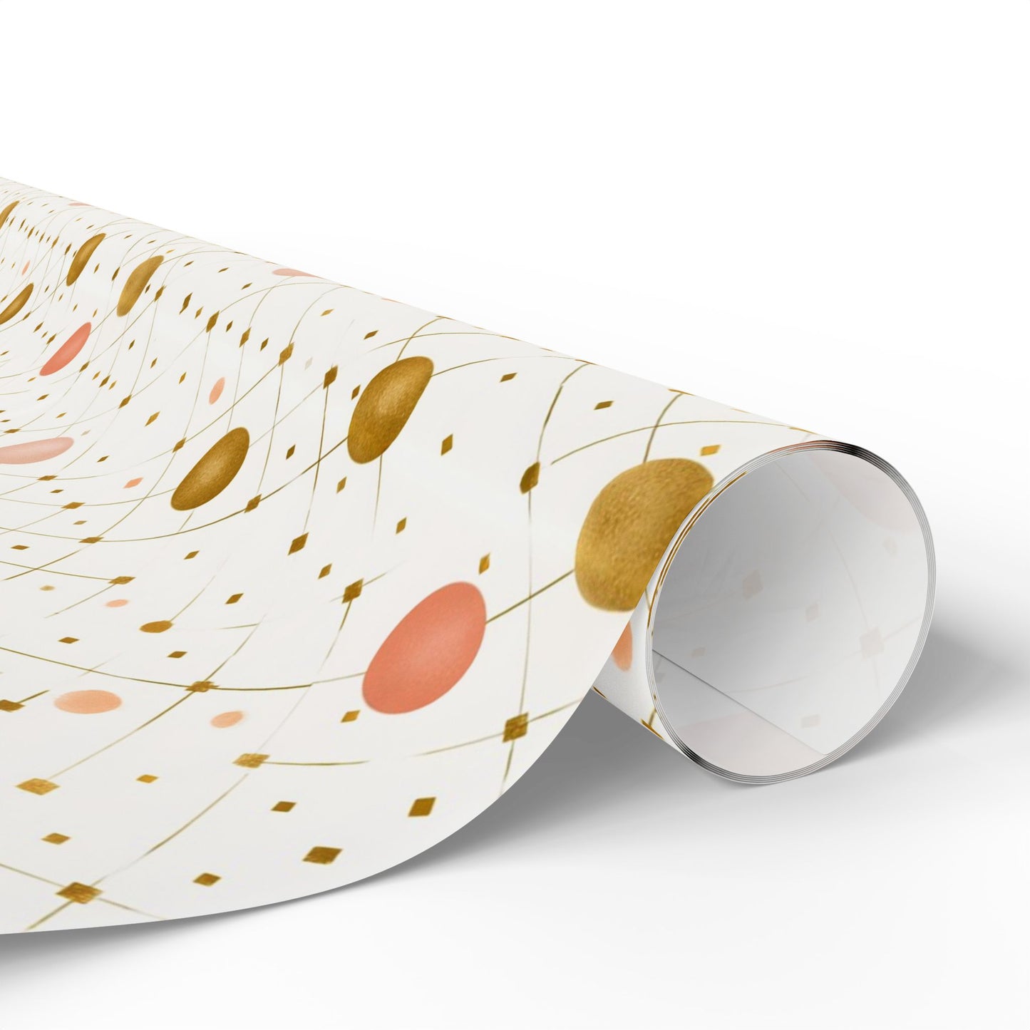 Geometric Celebration Grid Wrapping Paper