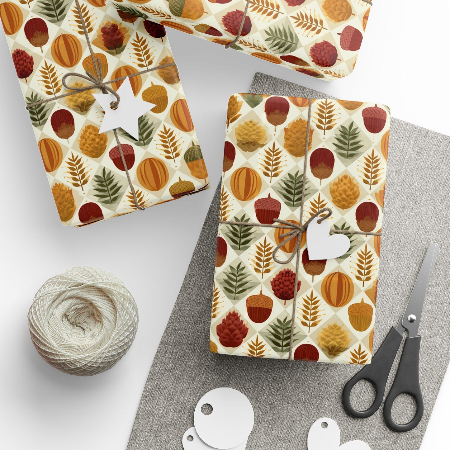 Mid-Century Modern Harvest Wrapping Paper