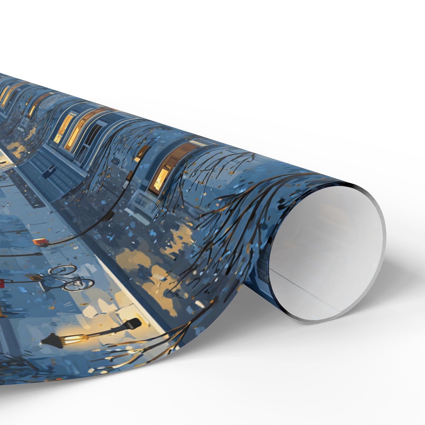 Neighborhood Map Pattern Wrapping Paper — District No. 002