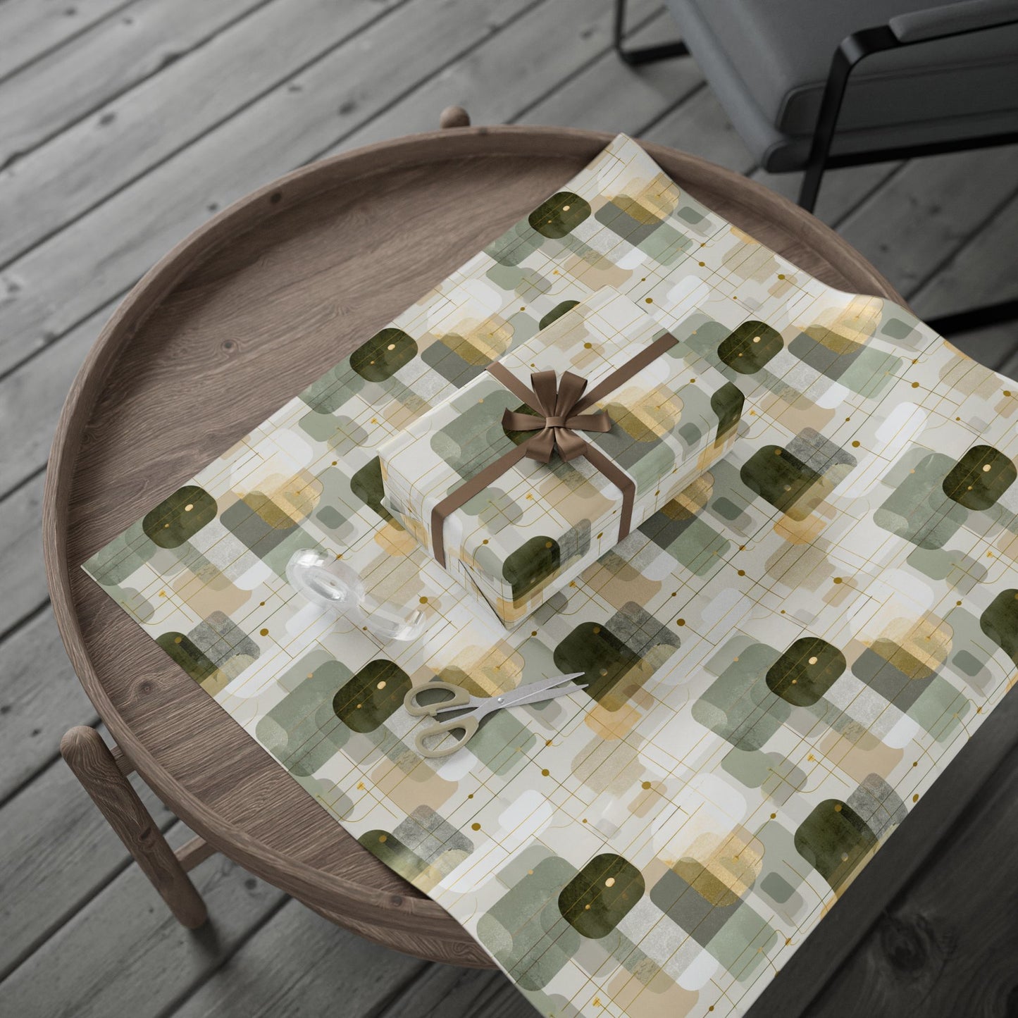 Flowchart Pattern Wrapping Paper — Process No. 004
