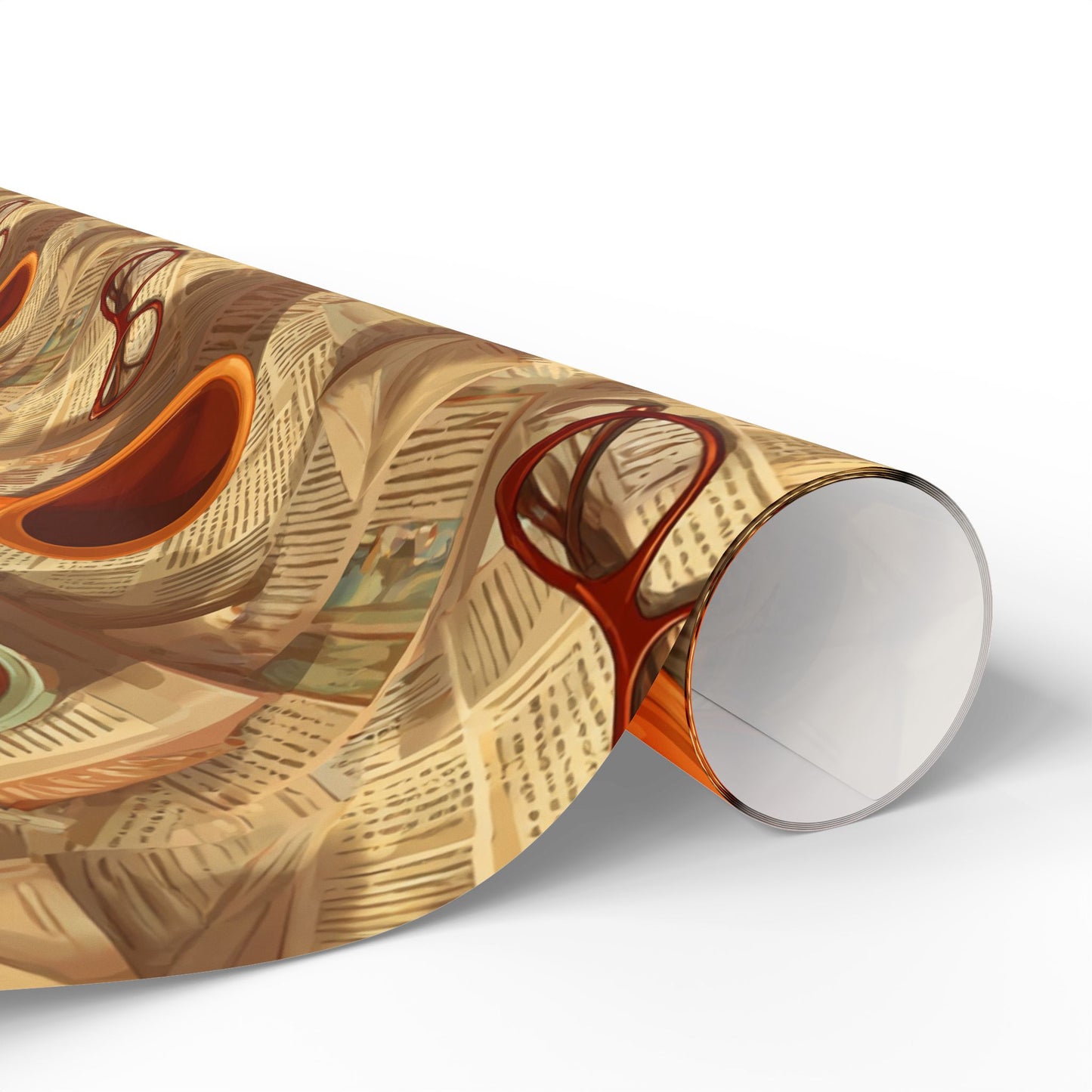 Newspaper Typography Pattern Wrapping Paper — Edition No. 002