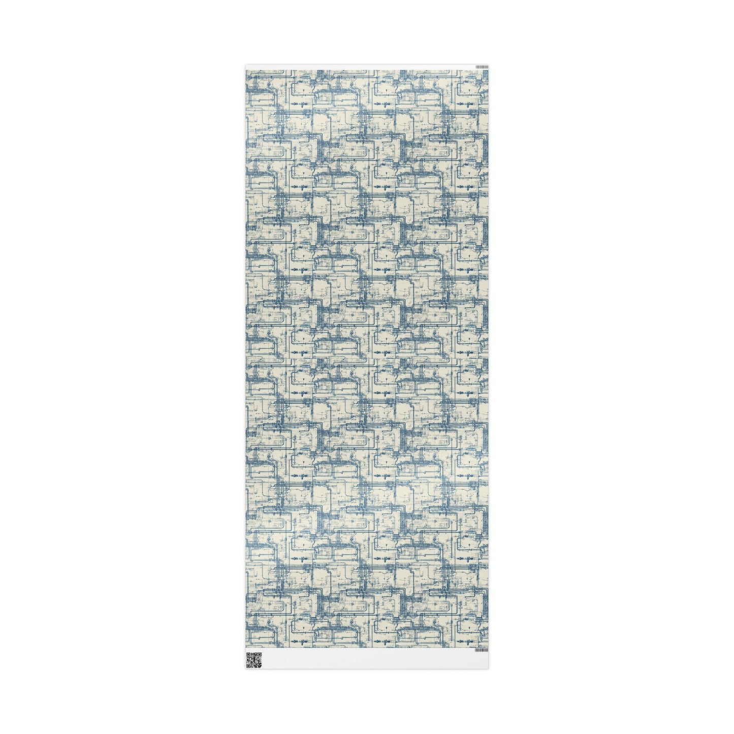 Utility & Infrastructure Map Wrapping Paper — Grid No. 002