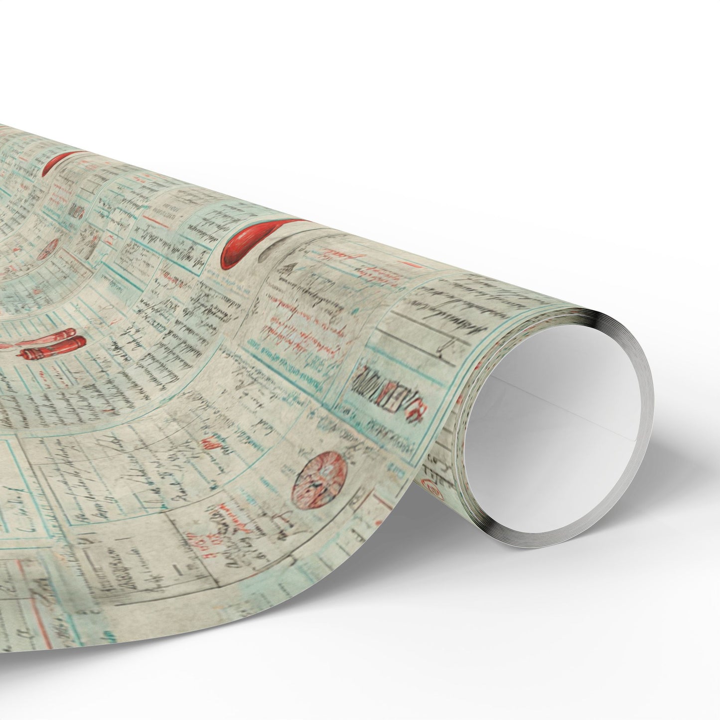 Retro Diner Pattern Wrapping Paper — Menu No. 003