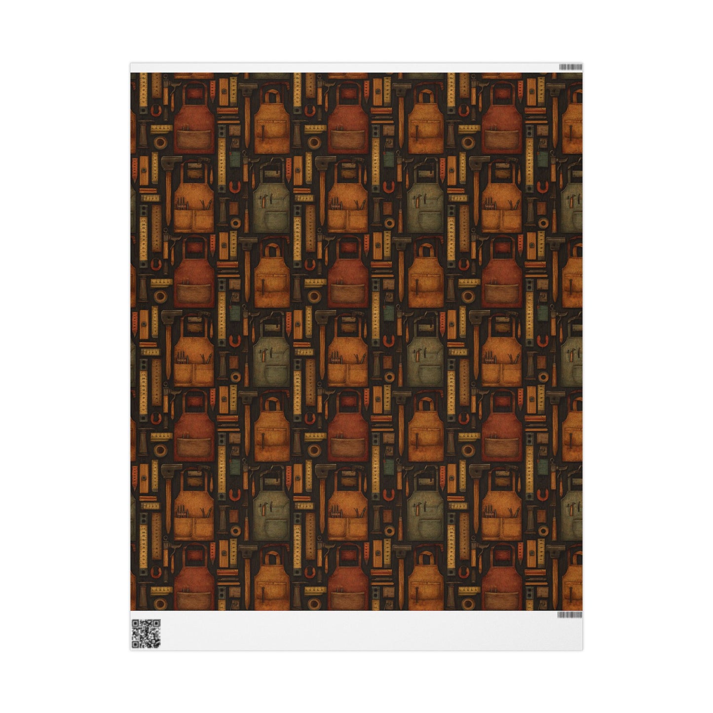 Workshop & Tools Pattern Wrapping Paper — Bench No. 001