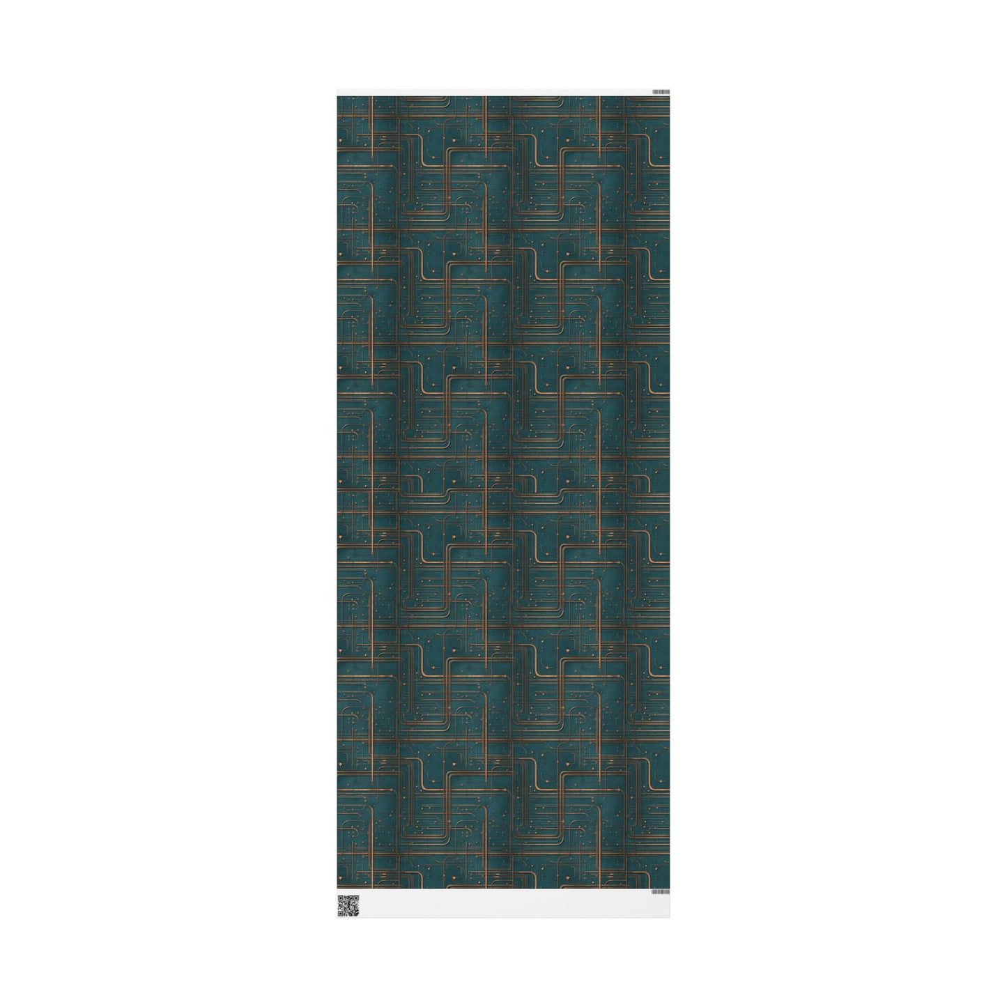 Circuit Board Pattern Wrapping Paper — Trace No. 004