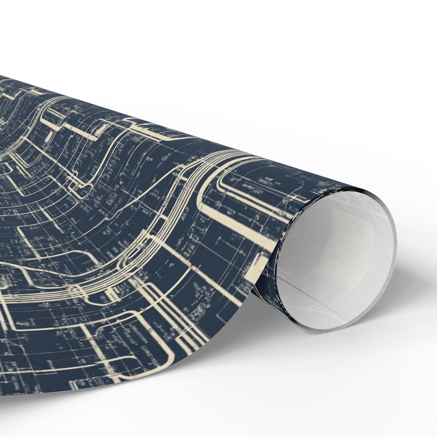 Utility & Infrastructure Map Wrapping Paper — Grid No. 001