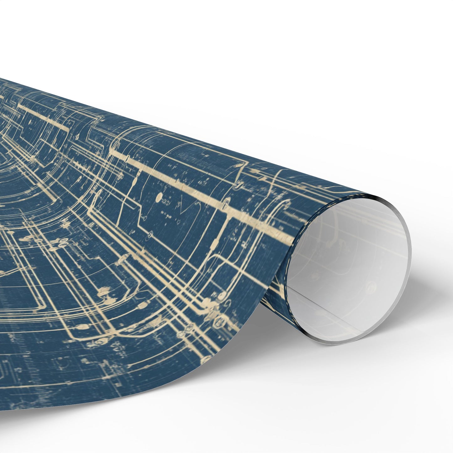 Utility & Infrastructure Map Wrapping Paper — Grid No. 004