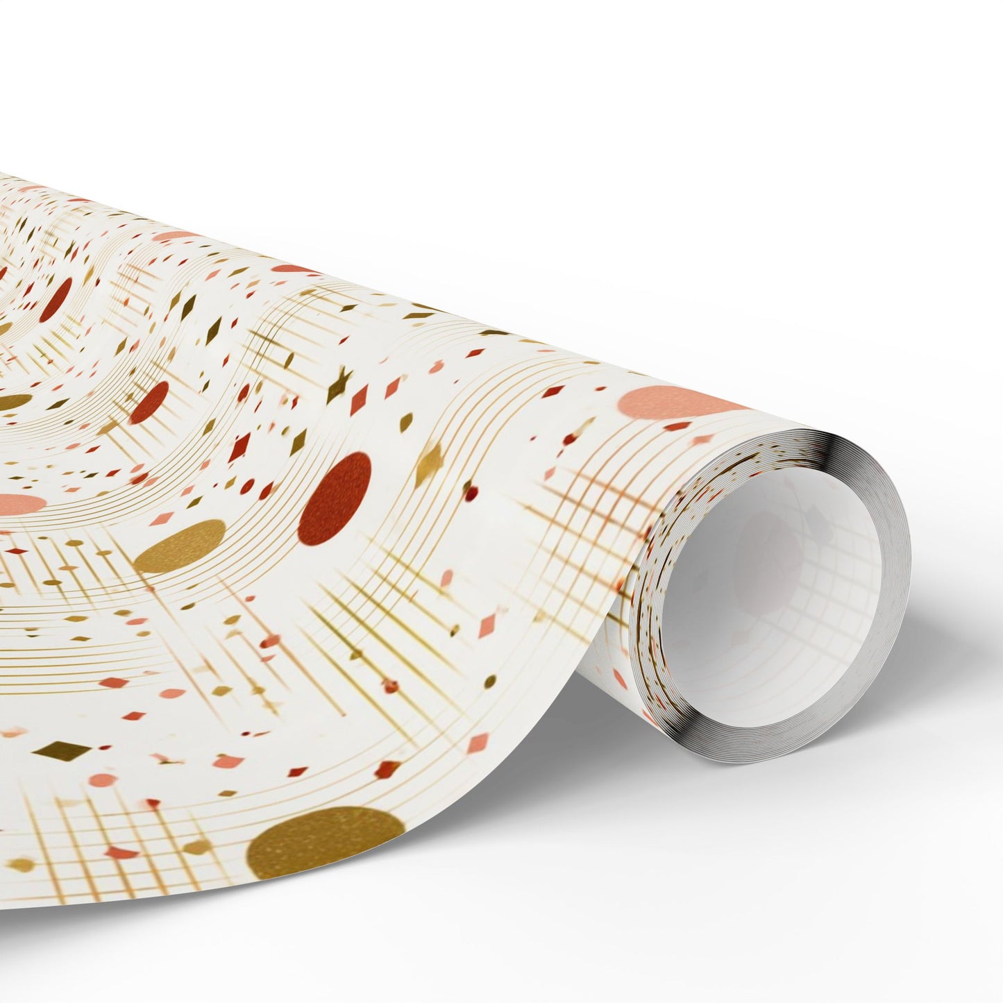 Geometric Celebration Grid Wrapping Paper