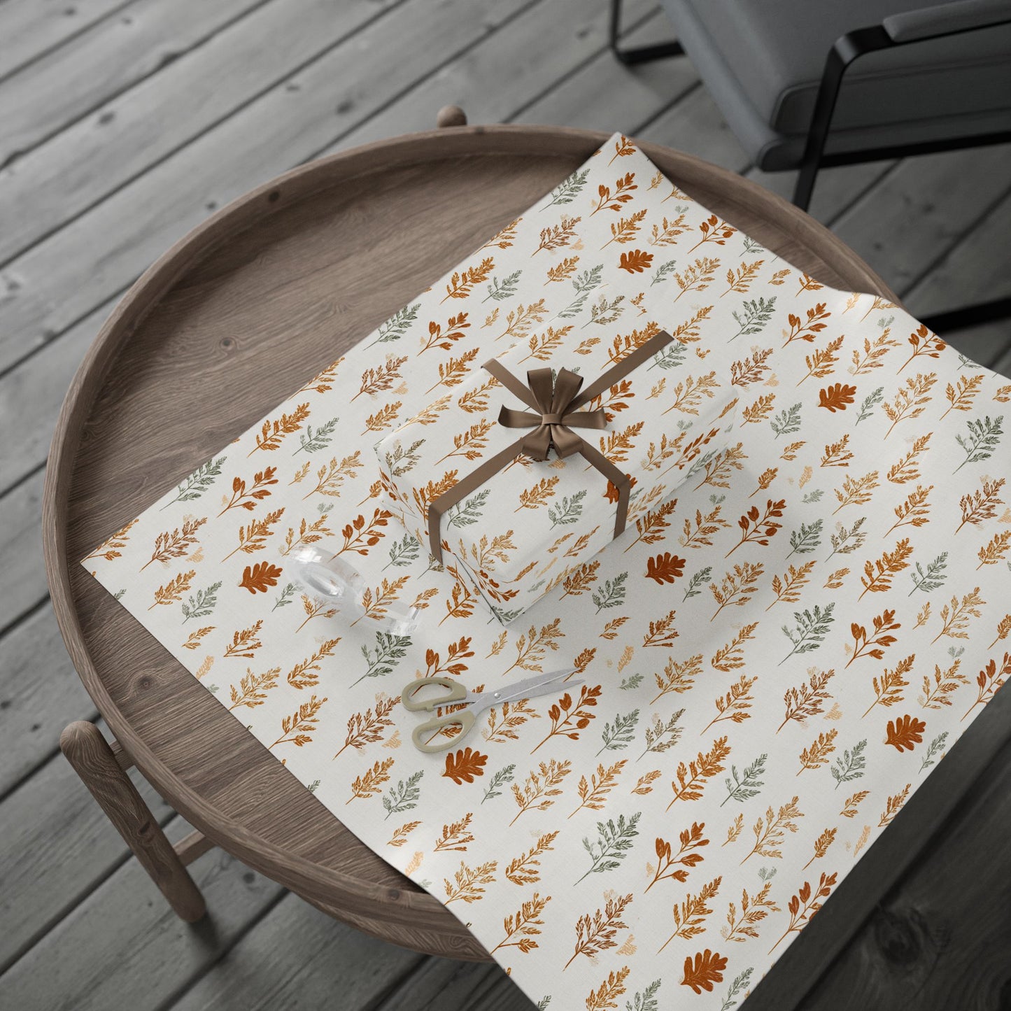 Fall Botanical Wrapping Paper — Autumn Study No. 003