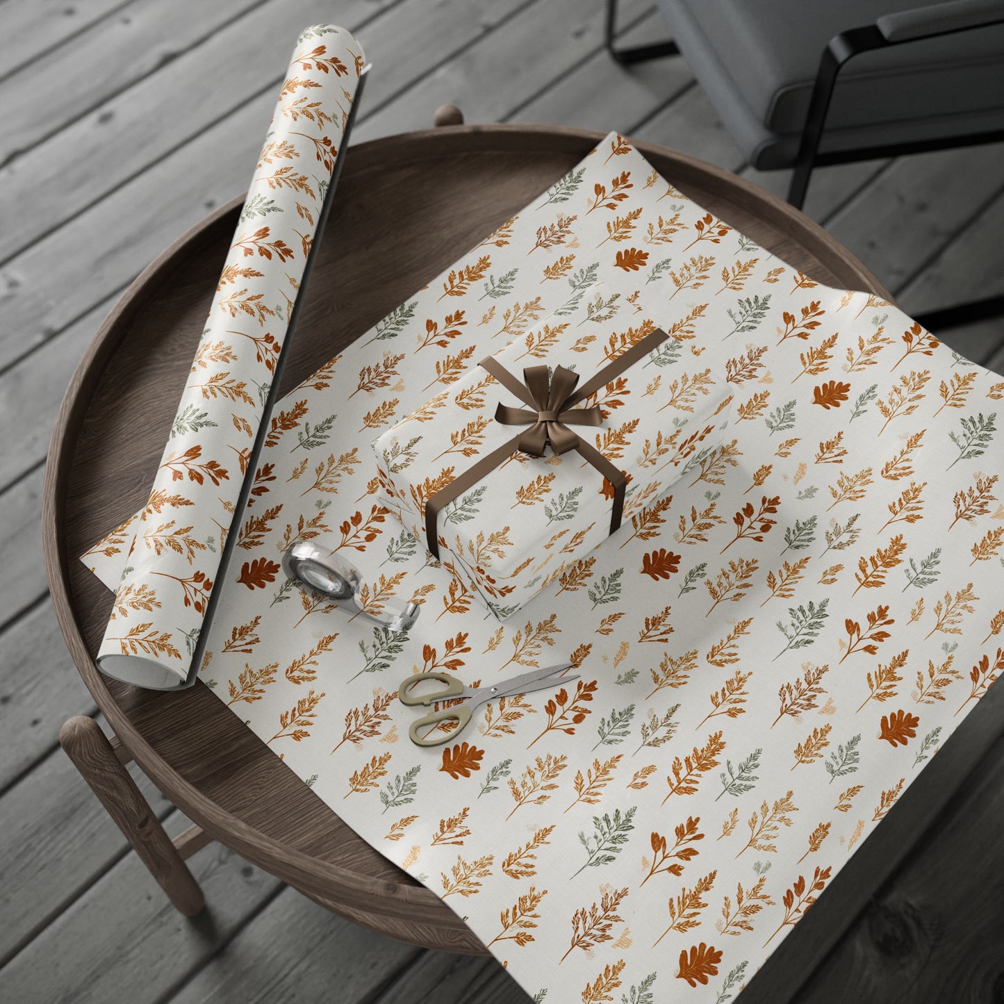 Fall Botanical Wrapping Paper — Autumn Study No. 003