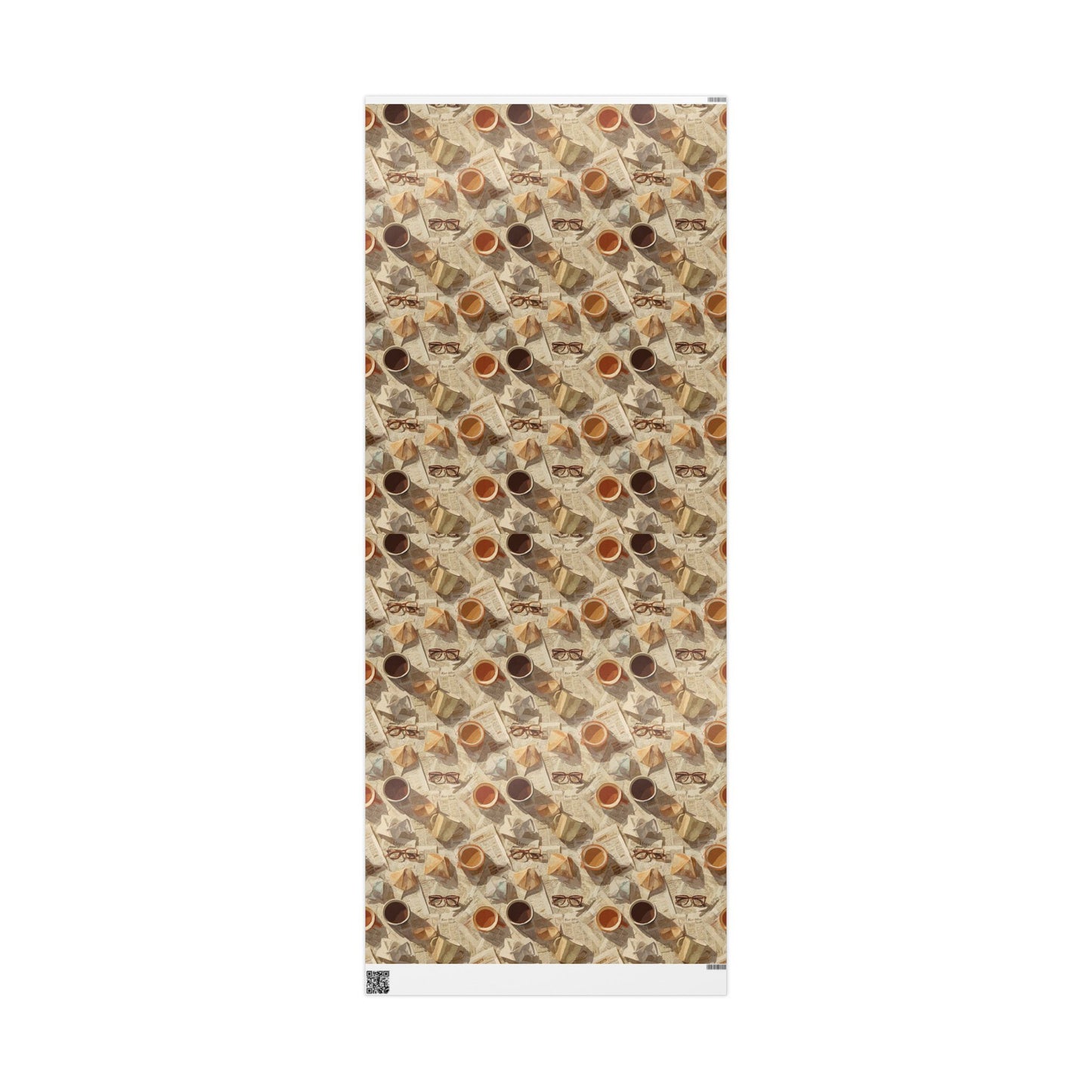 Newspaper Typography Pattern Wrapping Paper — Edition No. 003