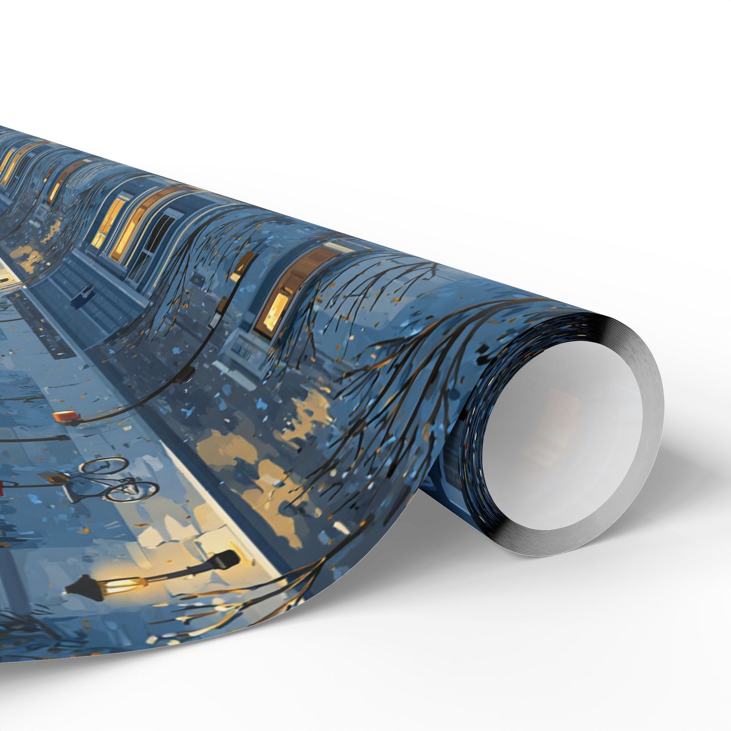 Neighborhood Map Pattern Wrapping Paper — District No. 002