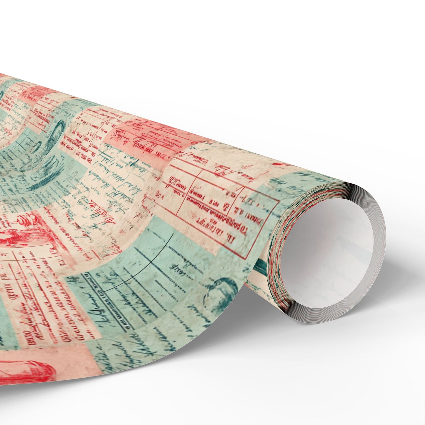 Retro Diner Pattern Wrapping Paper — Menu No. 004