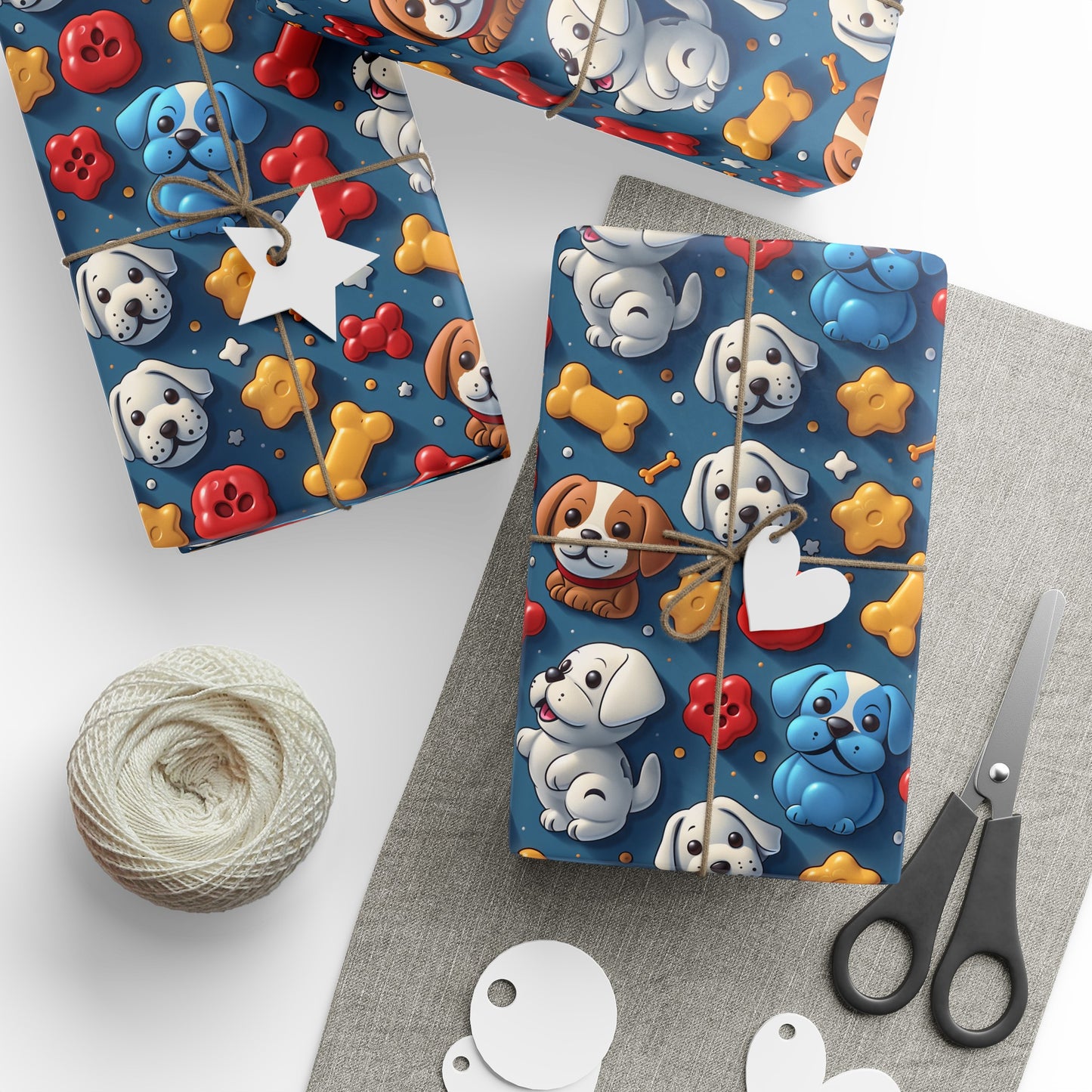 Dogs & Toys Wrapping Paper