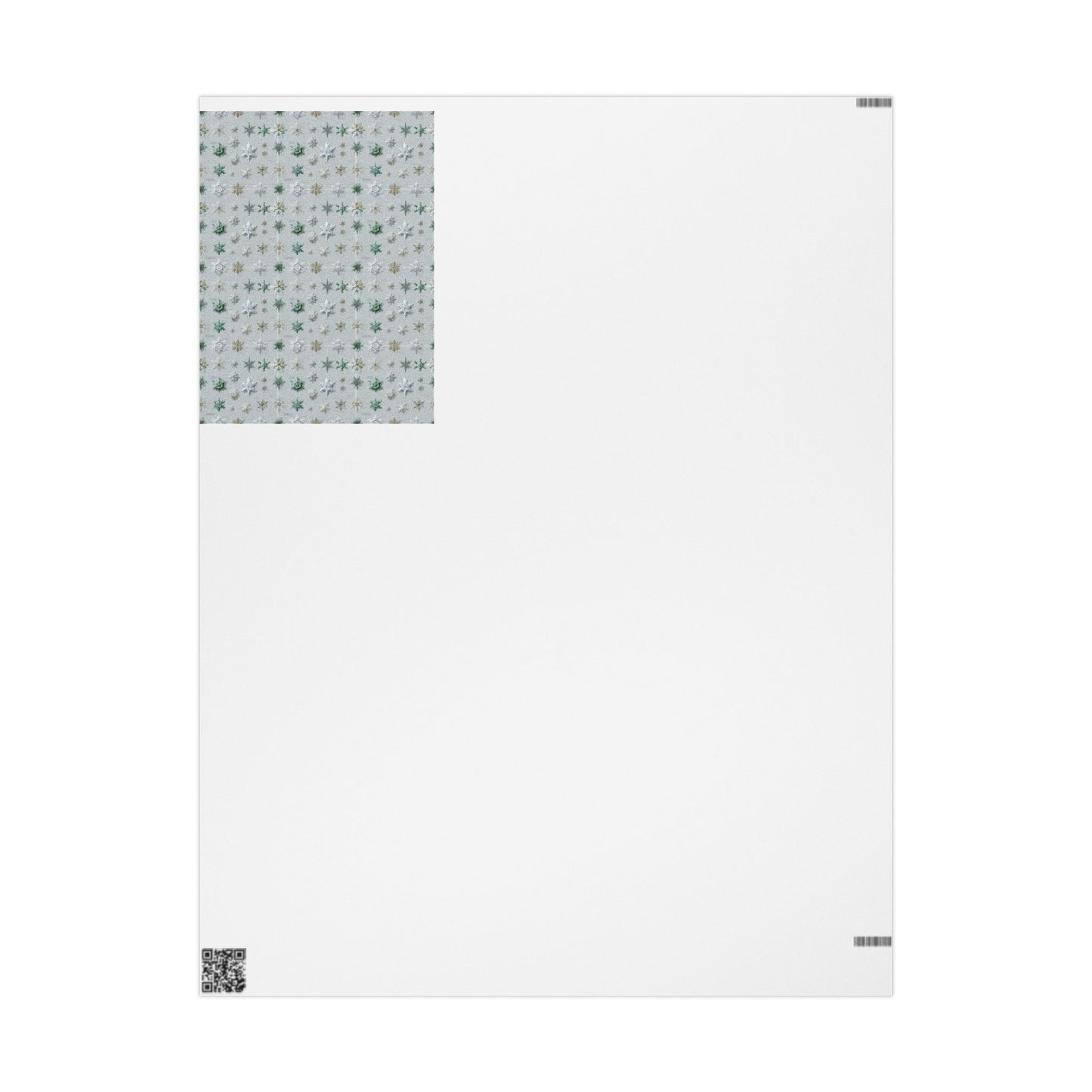 Snowflake Taxonomy Wrapping Paper | Scientific Snowflake Pattern | Winter Gift Wrap