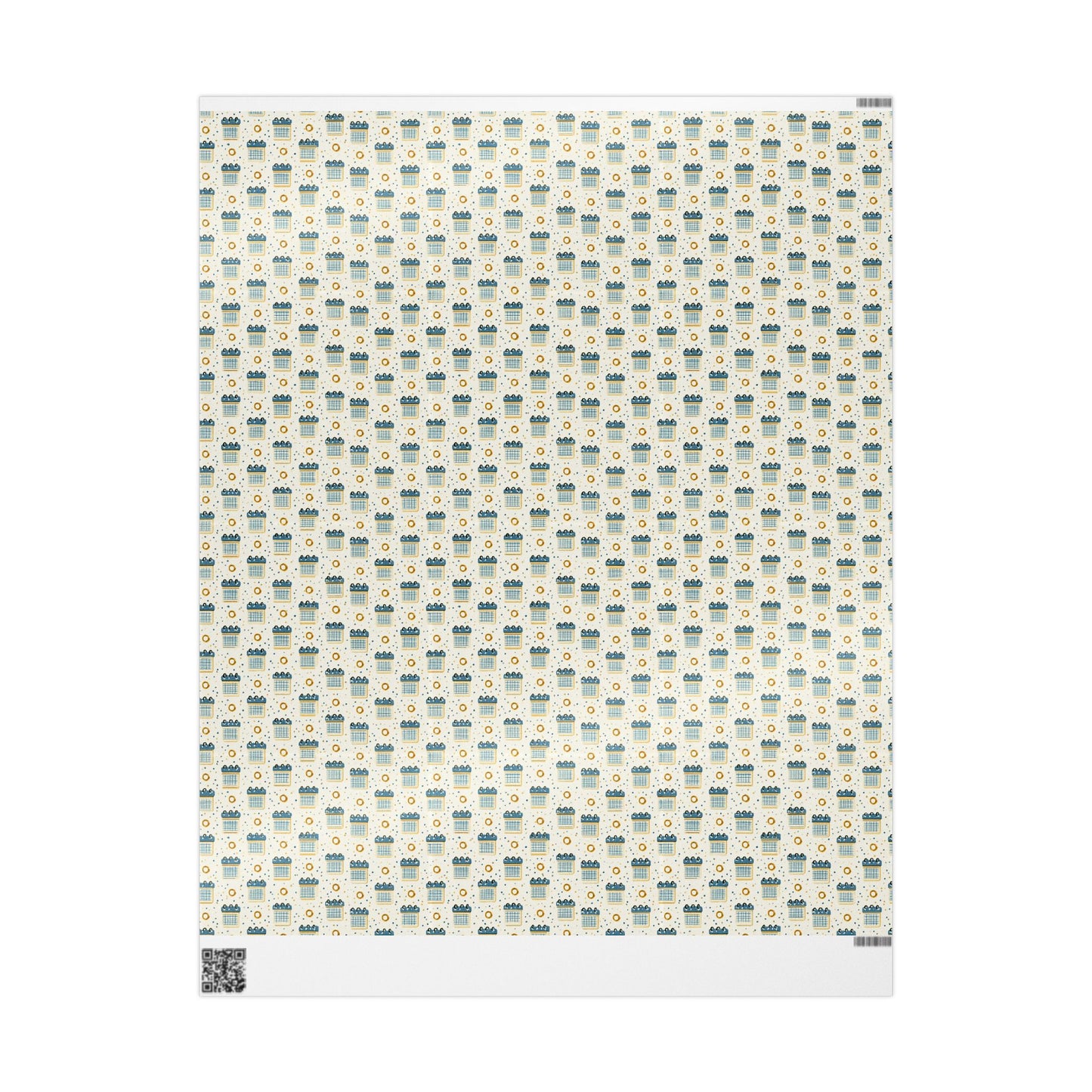 Vintage Analog Calendar Wrapping Paper