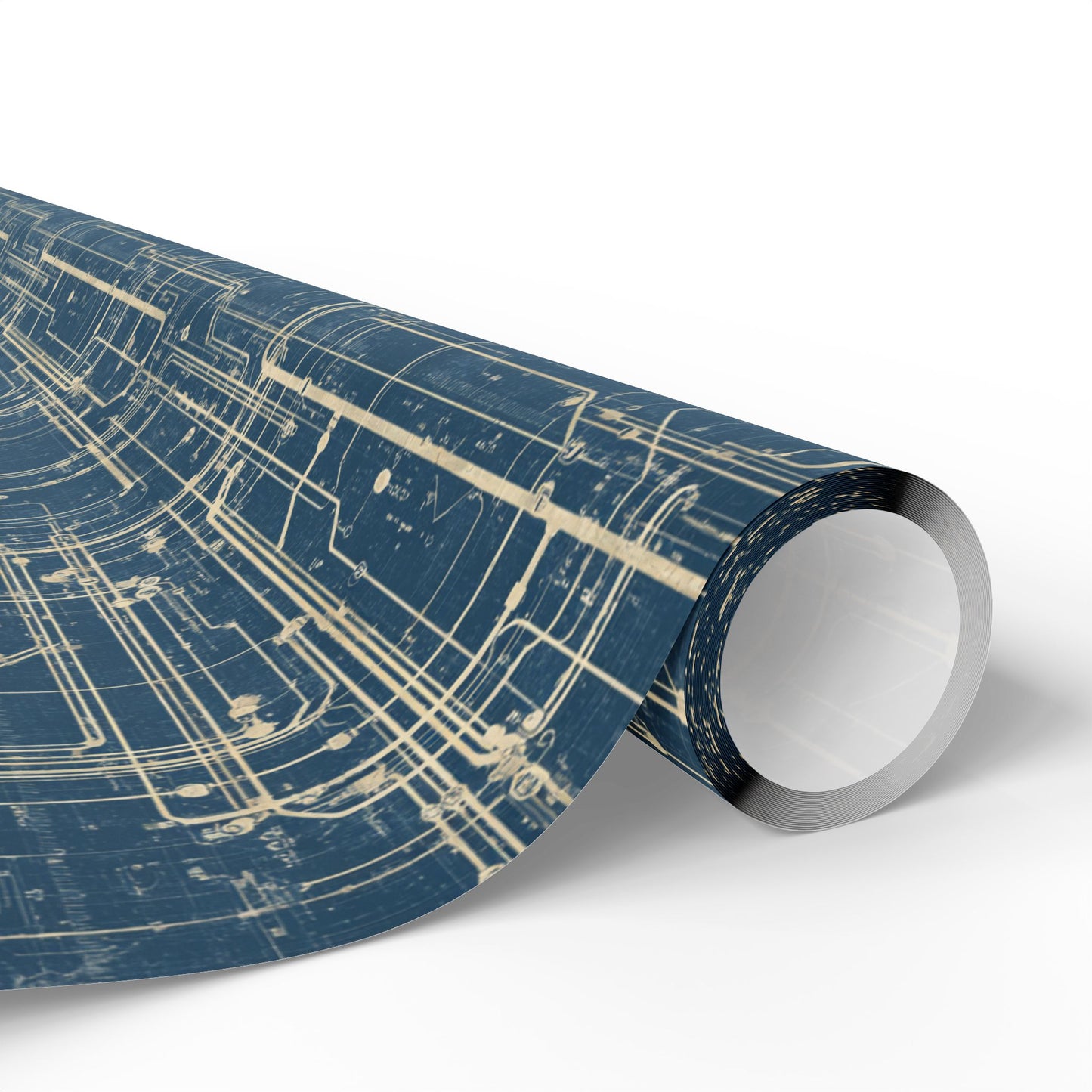 Utility & Infrastructure Map Wrapping Paper — Grid No. 004