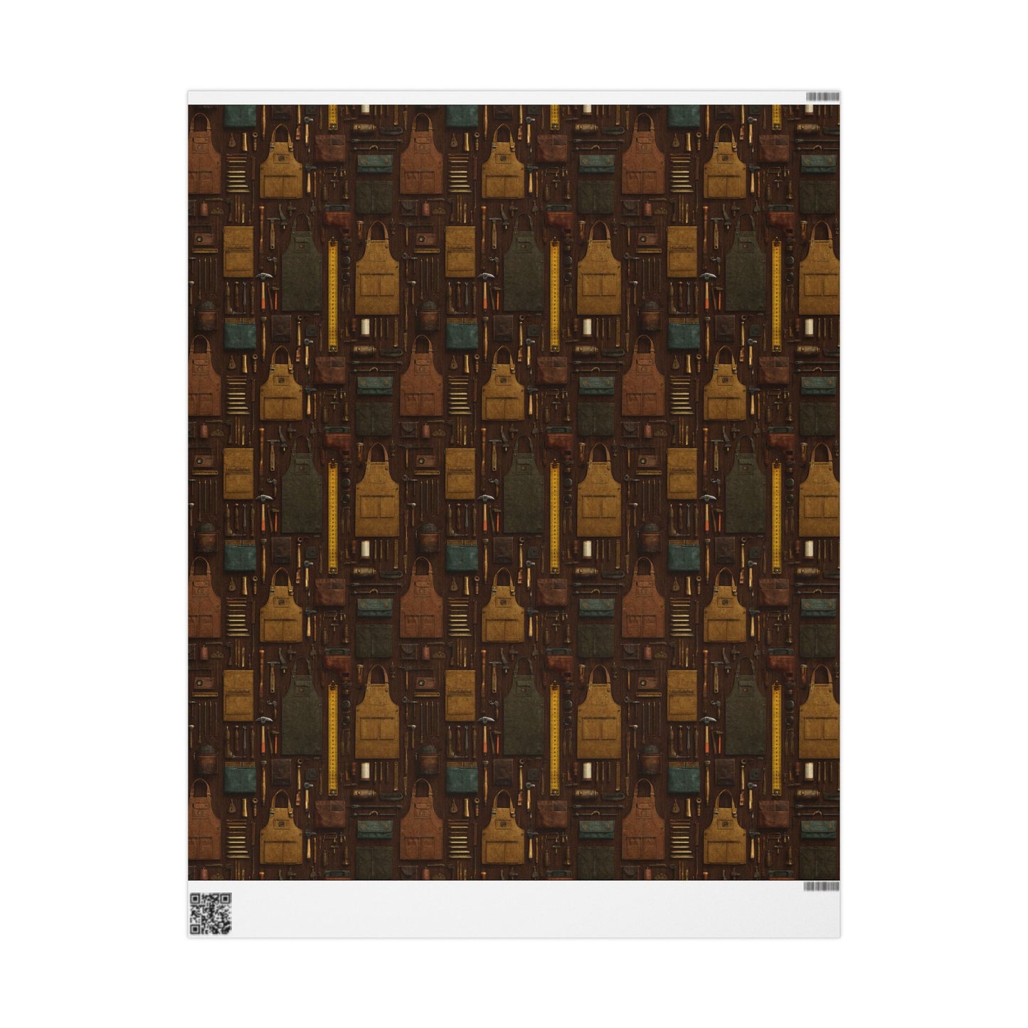 Workshop & Tools Pattern Wrapping Paper — Bench No. 002