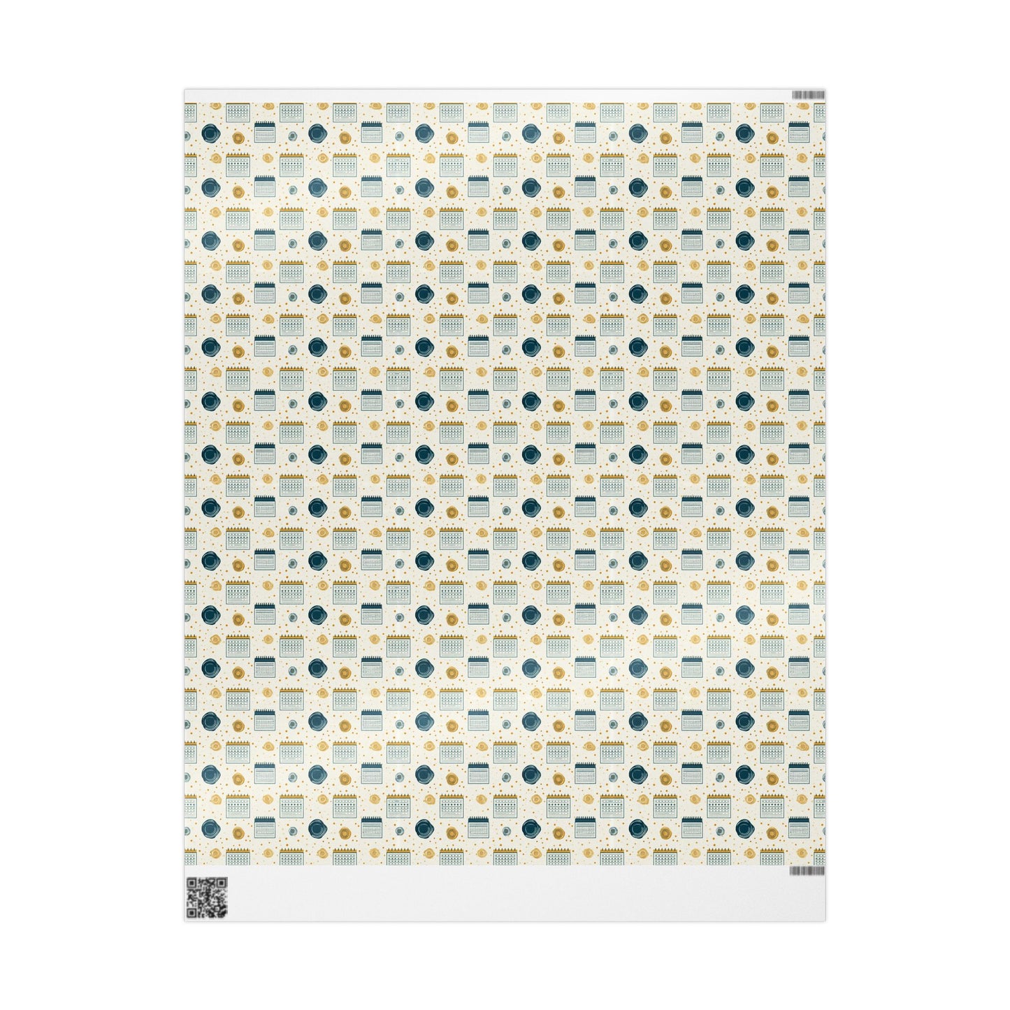 Vintage Analog Calendar Wrapping Paper