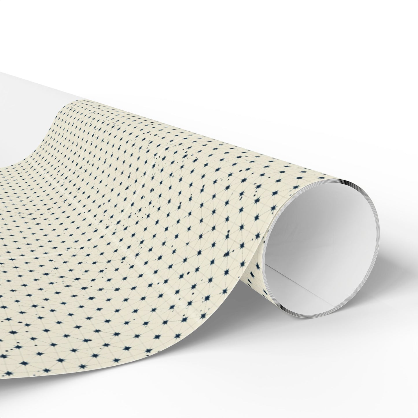 Star Grid Wrapping Paper | Minimalist Five-Pointed Star Pattern | All-Season Gift Wrap