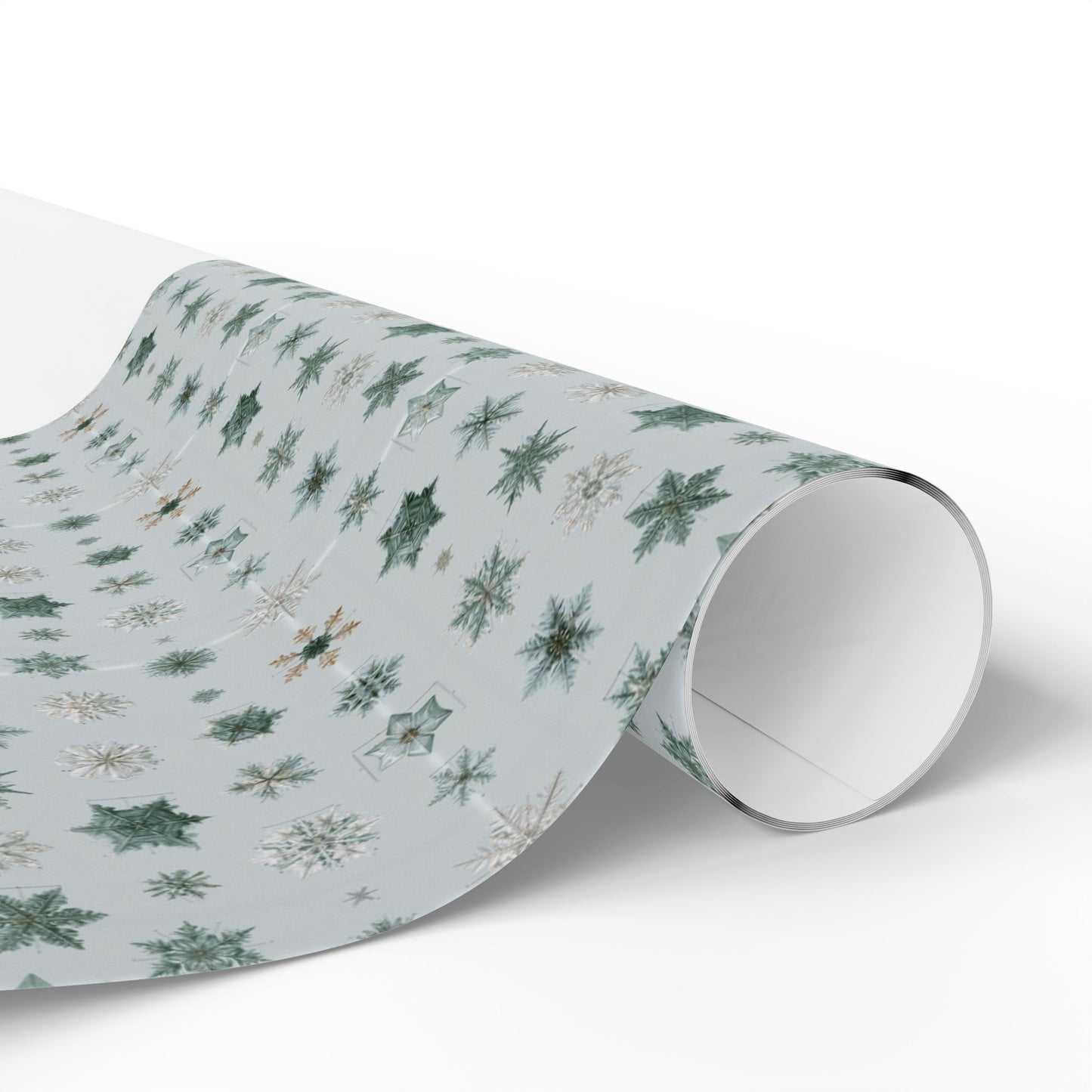 Snowflake Taxonomy Wrapping Paper | Scientific Snowflake Pattern | Winter Gift Wrap