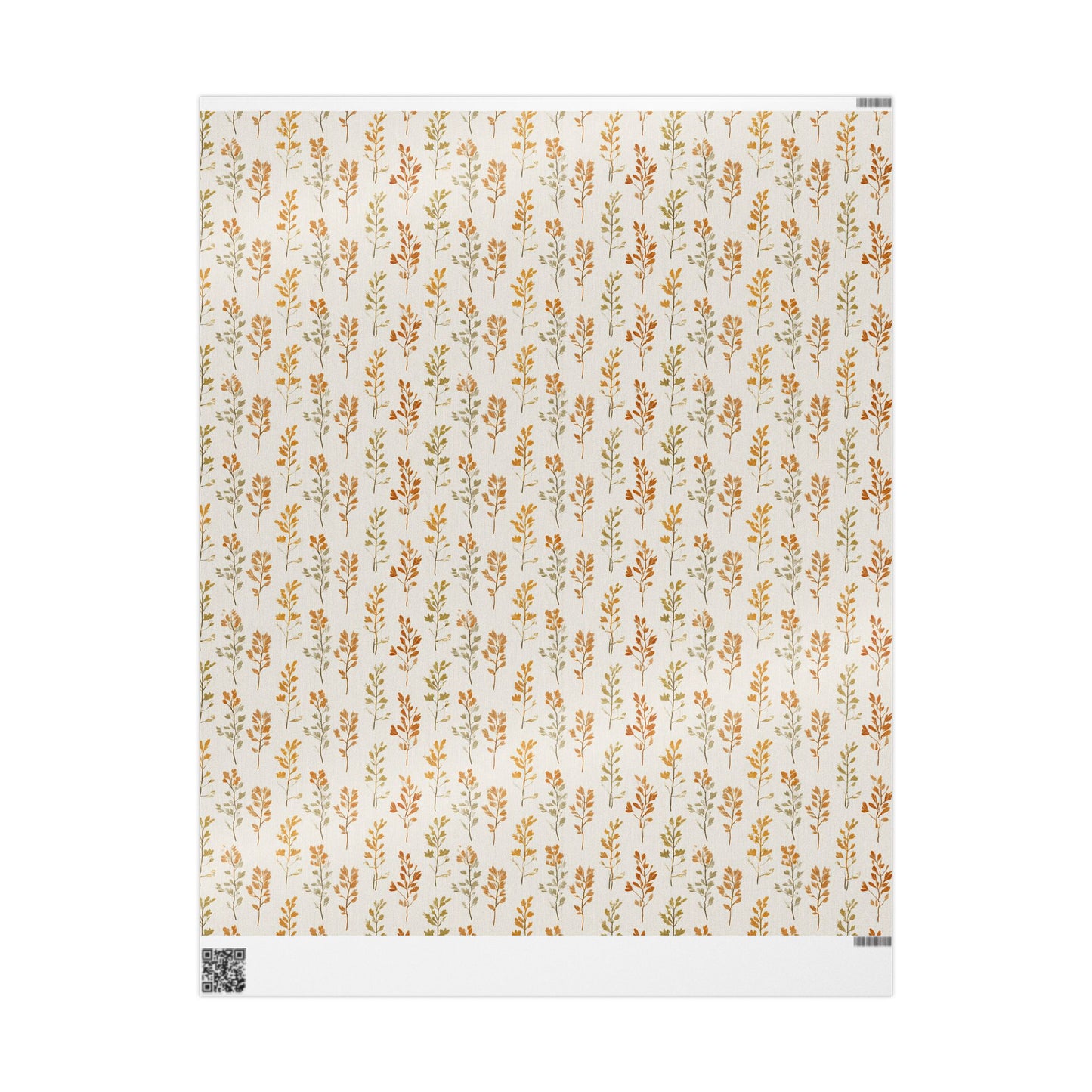 Fall Botanical Wrapping Paper — Autumn Study No. 004