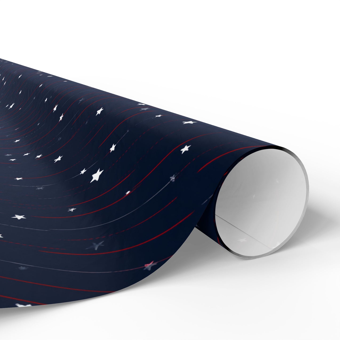Stars & Stripes Patriotic Wrapping Paper — Red, White & Navy | Independence Day Gift Wrap