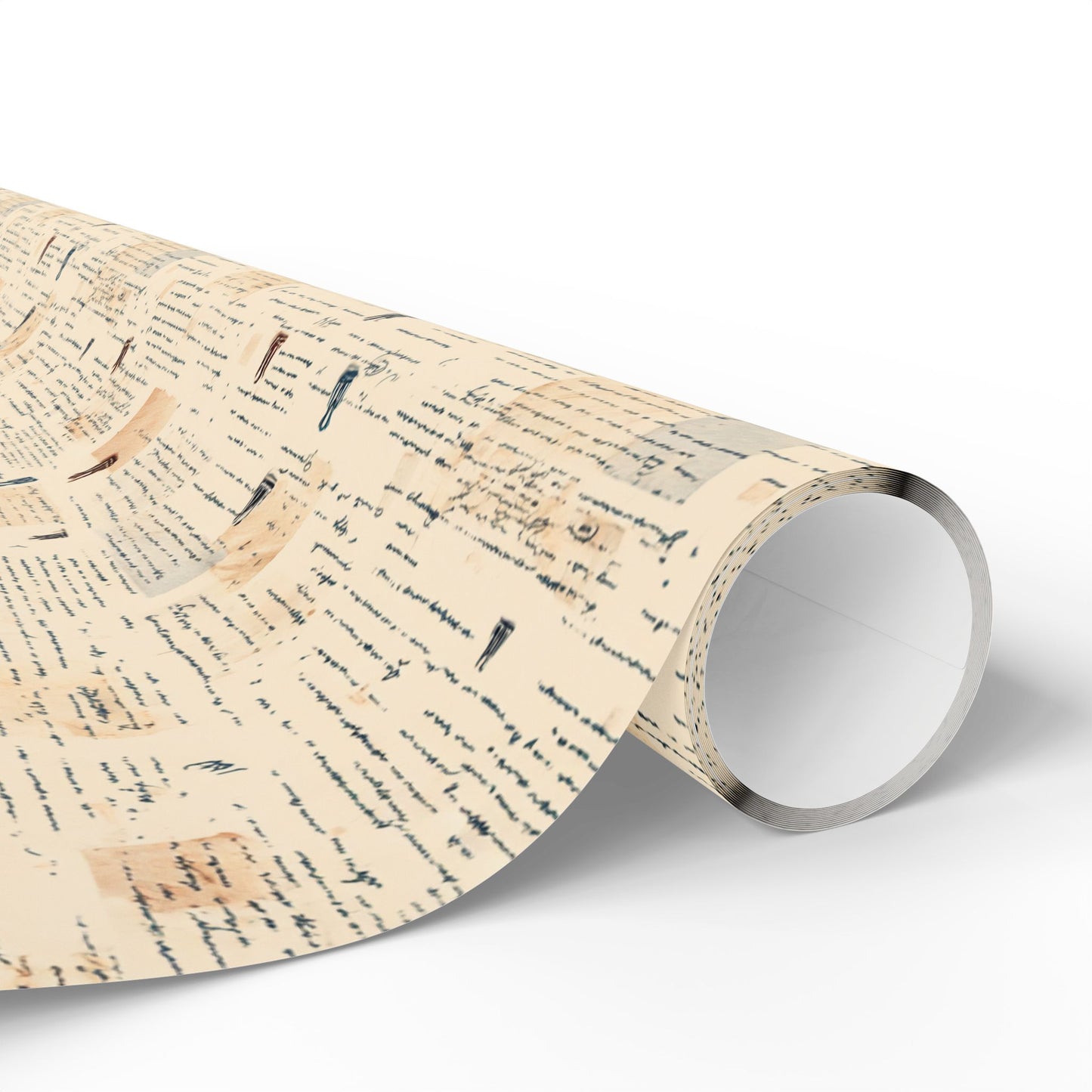 Marginalia & Notes Pattern Wrapping Paper — Page No. 002